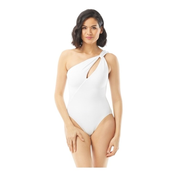 Carmen Marc Valvo Other - CARMEN MARC VALVO One Shoulder One Piece Twisted Tides - White NWT